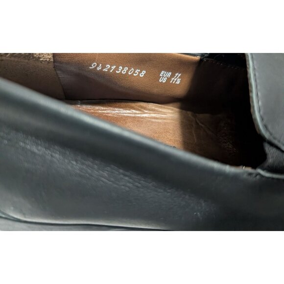 Mephisto Edlef Black Leather Loafers Men's 11 SOFT-AIR Technology Slip-On Comfor - Picture 4 of 10